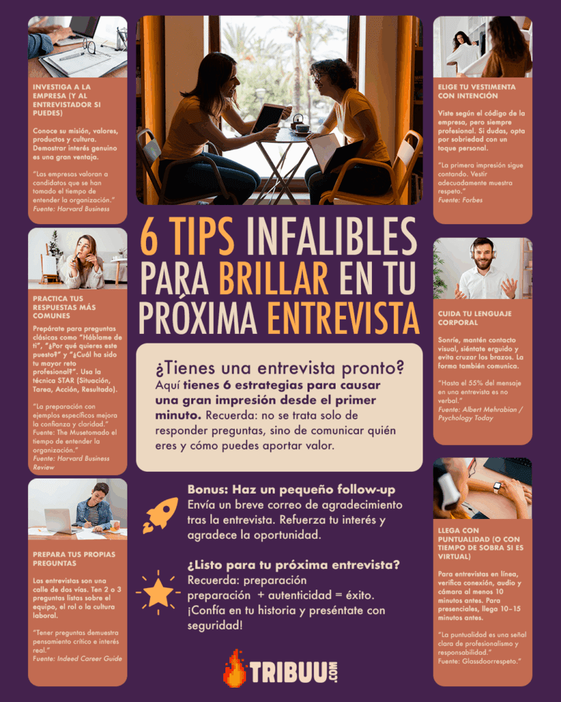 Tips para tu entrevista laboral